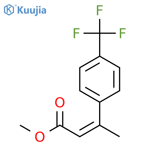 methyl (2Z)-3-4-(trifluoromethyl)phenylbut-2-enoate structure