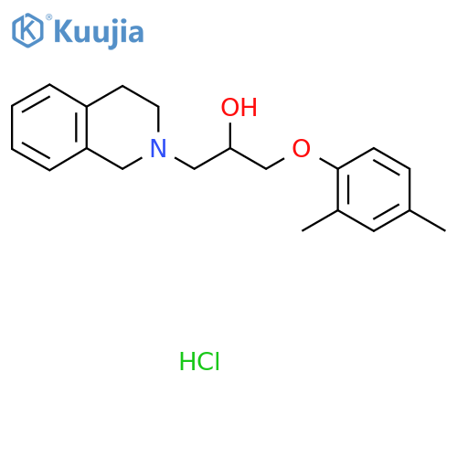 1-(3,4-DIHYDROISOQUINOLIN-2(1H)-YL)-3-(2,4-DIMETHYLPHENOXY)PROPAN-2-OL HYDROCHLORIDE structure