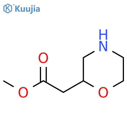 Methyl 2-(morpholin-2-yl)acetate structure