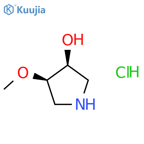 (3S,4R)-4-Methoxypyrrolidin-3-ol hydrochloride structure
