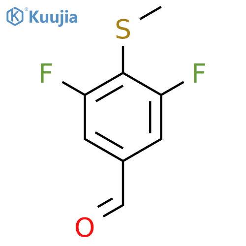 3,5-difluoro-4-(methylthio)benzaldehyde structure