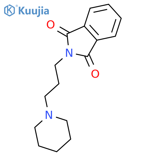2-3-(piperidin-1-yl)propyl-2,3-dihydro-1H-isoindole-1,3-dione structure