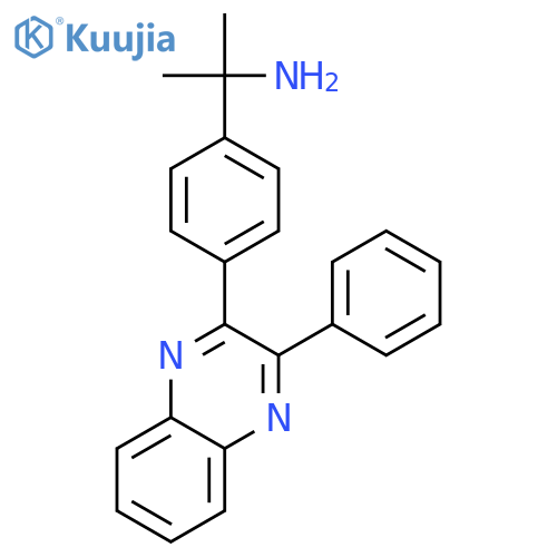 alpha,alpha-Dimethyl-4-(3-phenyl-2-quinoxalinyl)benzenemethanamine structure