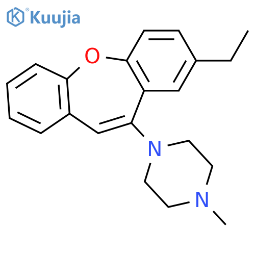 PIPERAZINE, 1-(8-ETHYLDIBENZ[B,F]OXEPIN-10-YL)-4-METHYL- structure