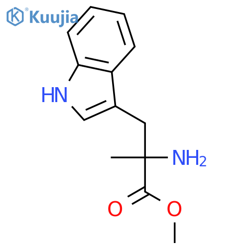 methyl 2-amino-3-(1H-indol-3-yl)-2-methyl-propanoate structure