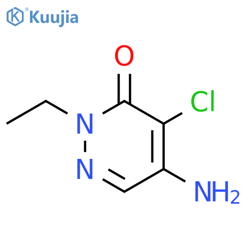5-amino-4-chloro-2-ethyl-2,3-dihydropyridazin-3-one structure