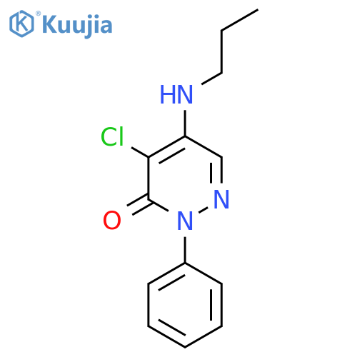 4-chloro-2-phenyl-5-(propylamino)-3(2H)-pyridazinone structure