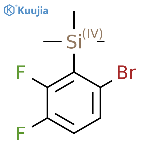 (6-Bromo-2,3-difluorophenyl)trimethylsilane structure