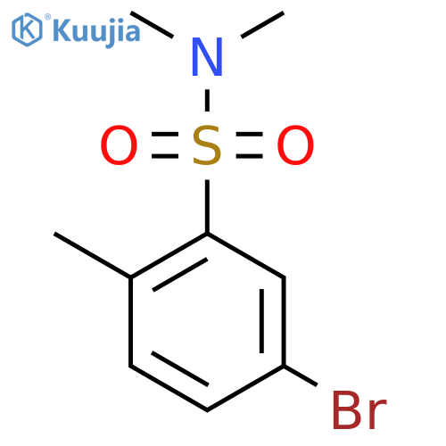 5-Bromo-N,N,2-trimethylbenzenesulfonamide structure
