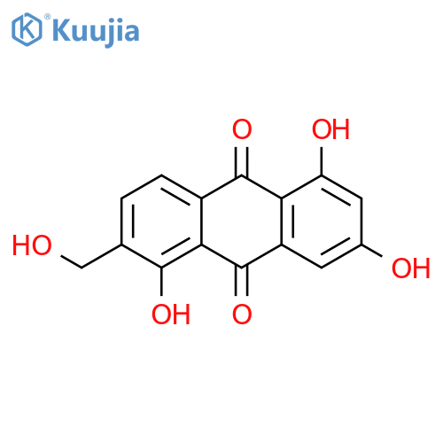 9,10-Anthracenedione, 1,5,7-trihydroxy-2-(hydroxymethyl)- structure