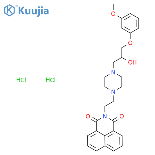 3-(2-{4-2-hydroxy-3-(3-methoxyphenoxy)propylpiperazin-1-yl}ethyl)-3-azatricyclo7.3.1.0,trideca-1(13),5,7,9,11-pentaene-2,4-dione dihydrochloride structure