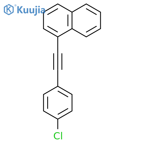 Naphthalene, 1-[(4-chlorophenyl)ethynyl]- structure