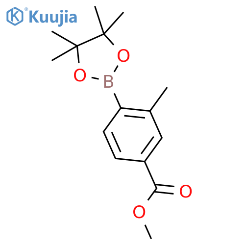 Methyl 3-methyl-4-(4,4,5,5-tetramethyl-1,3,2-dioxaborolan-2-yl)benzoate structure
