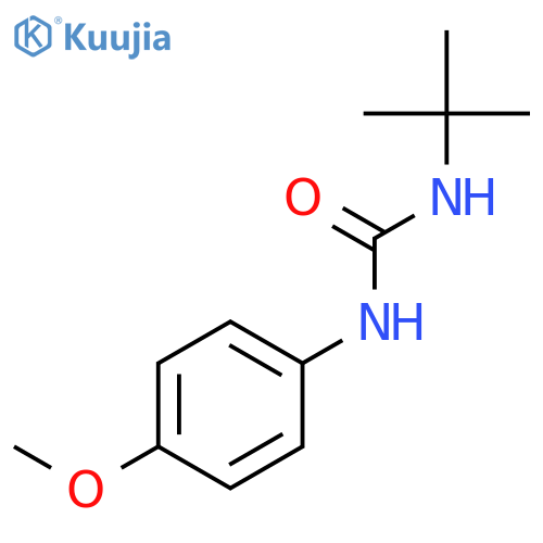 Urea, N-(1,1-dimethylethyl)-N'-(4-methoxyphenyl)- structure