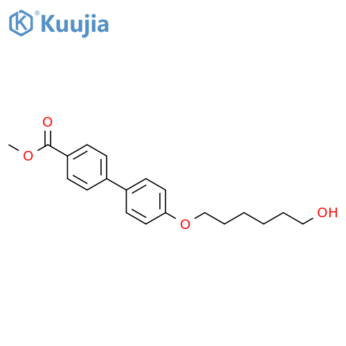 [1,1'-Biphenyl]-4-carboxylic acid, 4'-[(6-hydroxyhexyl)oxy]-, methyl ester structure