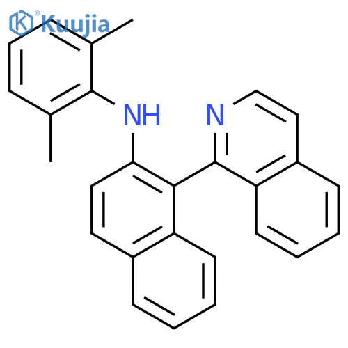 2-Naphthalenamine, N-(2,6-dimethylphenyl)-1-(1-isoquinolinyl)- structure