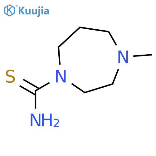 1H-1,4-Diazepine-1-carbothioamide, hexahydro-4-methyl- structure