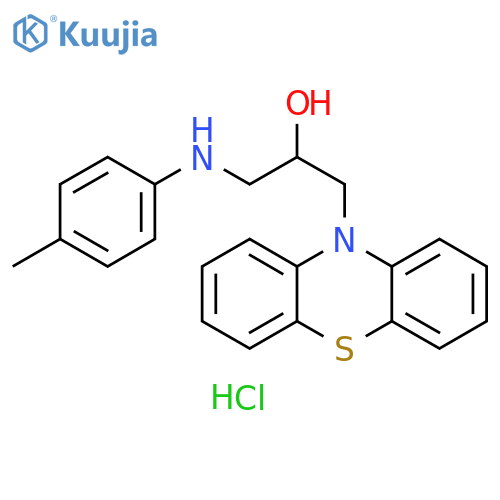 1-(4-methylphenyl)amino-3-(10H-phenothiazin-10-yl)propan-2-ol hydrochloride structure