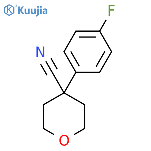 4-(4-Fluorophenyl)tetrahydro-2H-pyran-4-carbonitrile structure