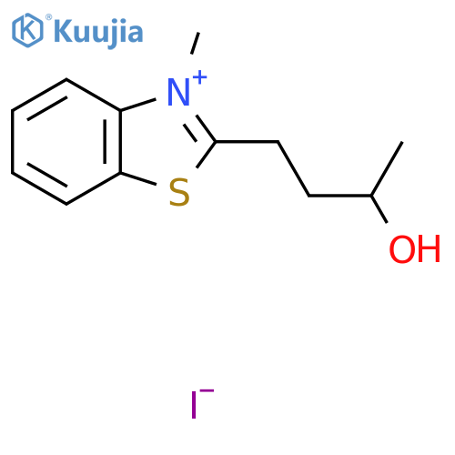 2-(3-hydroxybutyl)-3-methyl-1,3-benzothiazol-3-ium iodide structure