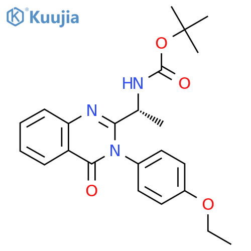 (R)-Tert-butyl 1-(3-(4-ethoxyphenyl)-4-oxo-3,4-dihydroquinazolin-2-YL)ethylcarbamate structure
