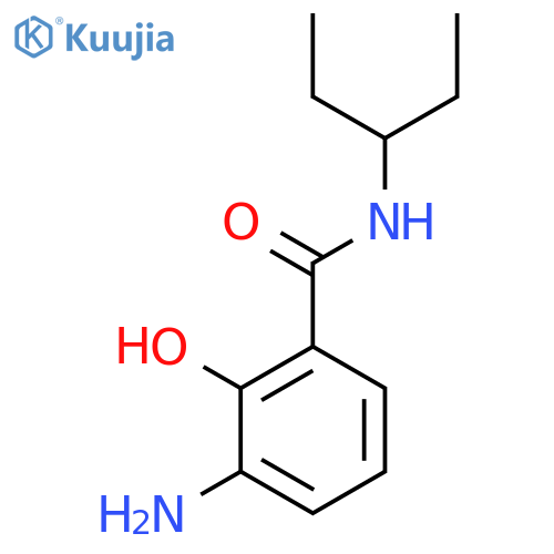 BENZAMIDE, 3-AMINO-N-(1-ETHYLPROPYL)-2-HYDROXY- structure