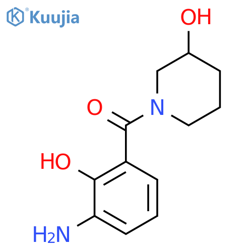 3-PIPERIDINOL, 1-(3-AMINO-2-HYDROXYBENZOYL)- structure