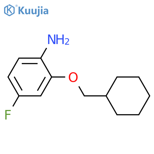 2-(Cyclohexylmethoxy)-4-fluoroaniline structure