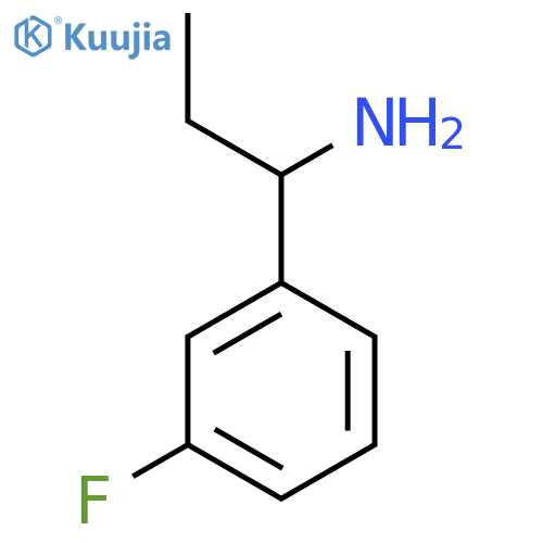 1-(3-FLUOROPHENYL)PROPYLAMINE structure