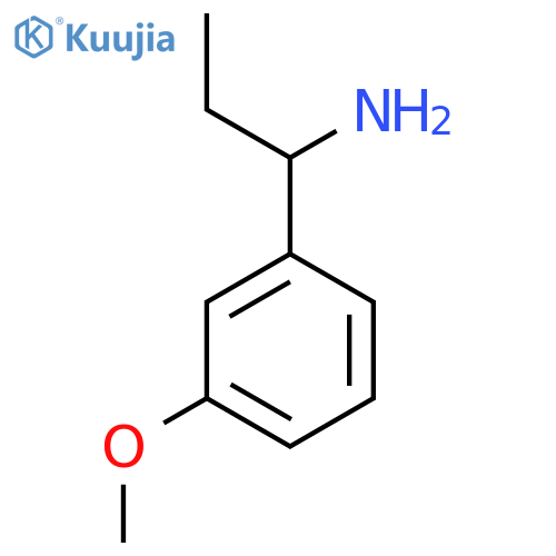 1-(3-methoxyphenyl)propan-1-amine structure