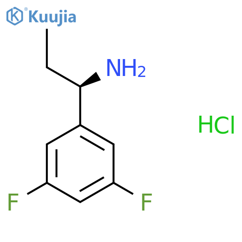 (R)-1-(3,5-Difluorophenyl)propan-1-amine hydrochloride structure