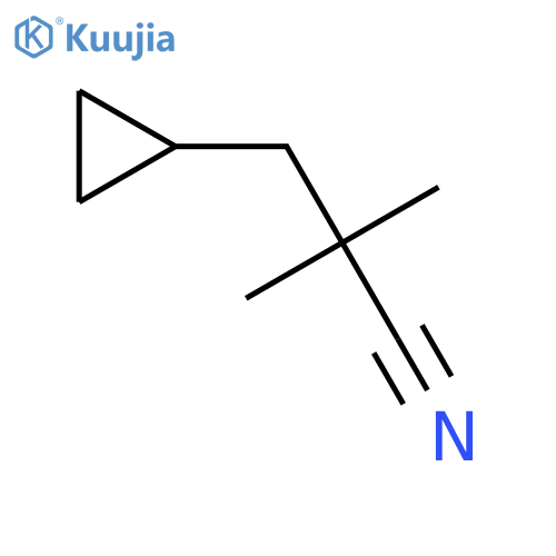 3-Cyclopropyl-2,2-dimethylpropanenitrile structure
