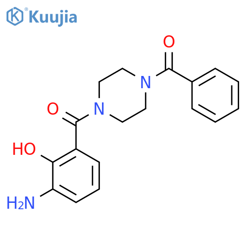 (4-(3-Amino-2-hydroxybenzoyl)piperazin-1-yl)(phenyl)methanone structure