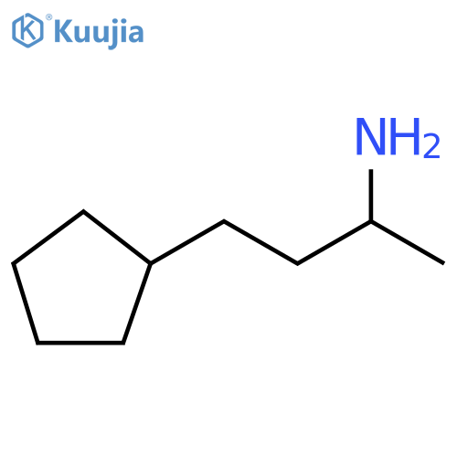 4-cyclopentylbutan-2-amine structure