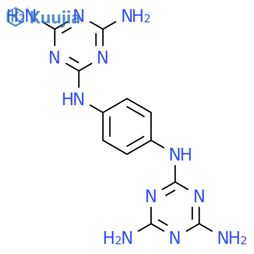 1,3,5-TRIAZINE-2,4,6-TRIAMINE, N,N'''-1,4-PHENYLENEBIS- structure