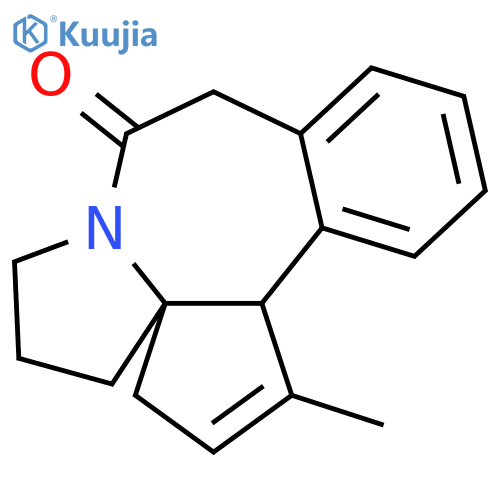 4H-Benzo[d]cyclopenta[b]pyrrolo[1,2-a]azepin-8(3H)-one, 5,6,9,13b-tetrahydro-1-methyl-, (3aS,13bS)- structure