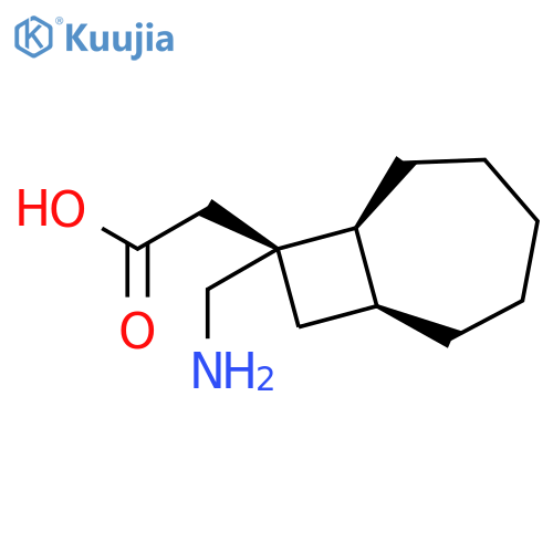 Bicyclo[5.2.0]nonane-8-acetic acid, 8-(aminomethyl)-, (1S,7S,8R)- structure