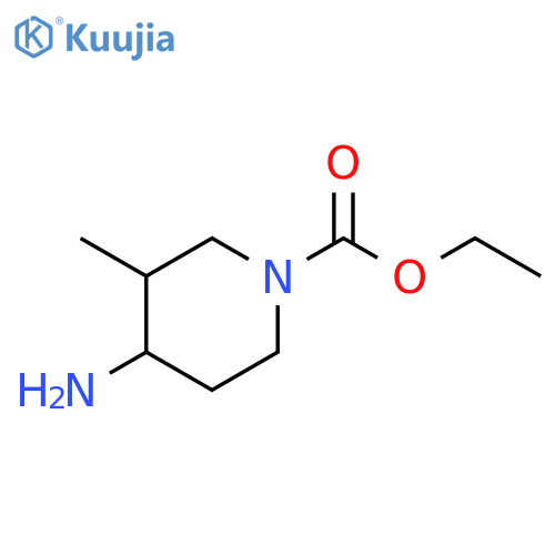 4-Amino-1-carbethoxy-3-methylpiperidine structure