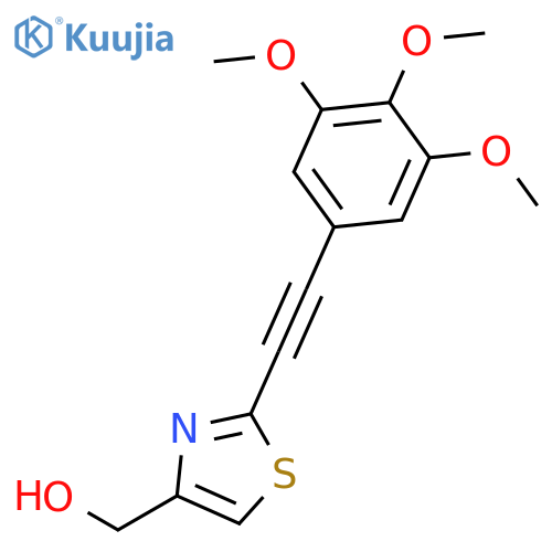4-THIAZOLEMETHANOL, 2-[(3,4,5-TRIMETHOXYPHENYL)ETHYNYL]- structure