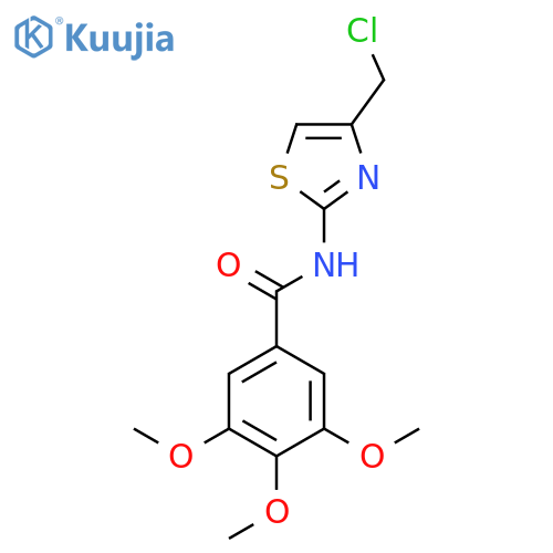BENZAMIDE, N-[4-(CHLOROMETHYL)-2-THIAZOLYL]-3,4,5-TRIMETHOXY- structure