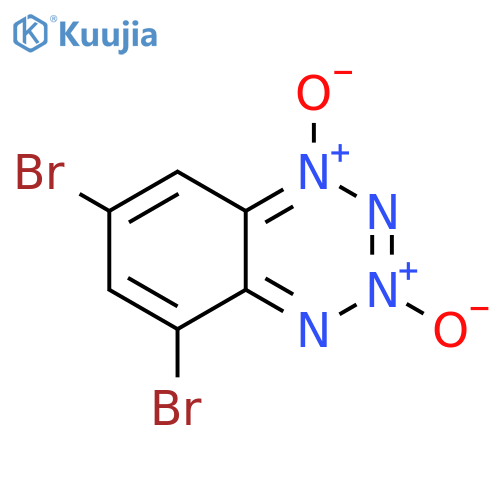 BENZOTETRAZINE, 5,7-DIBROMO-, 1,3-DIOXIDE structure