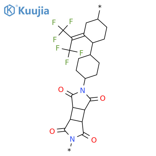 POLY[(OCTAHYDRO-1,3,4,6-TETRAOXOCYCLOBUTA[1,2-C:3,4-C']DIPYRROLE-2,5-DIYL)-1,4-CYCLOHEXANEDIYL[2,2,2-TRIFLUORO-1-(TRIFLUOROMETHYL)ETHYLIDENE]-1,4-CYCLOHEXANEDIYL] structure