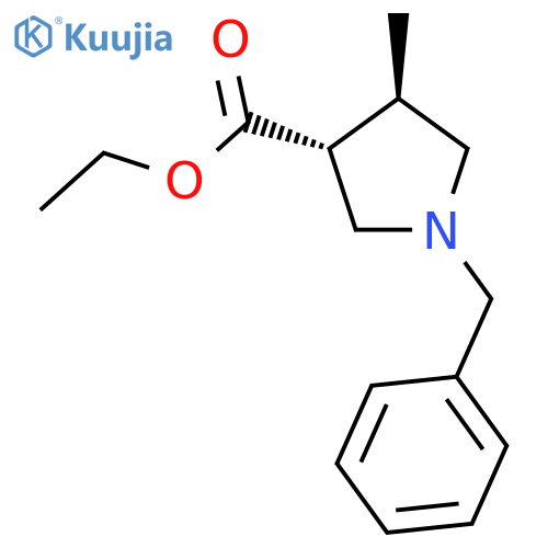 methyl trans-1-benzyl-4-methylpyrrolidine-3-carboxylate structure