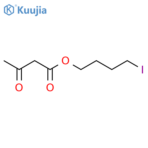 BUTANOIC ACID, 3-OXO-, 4-IODOBUTYL ESTER structure