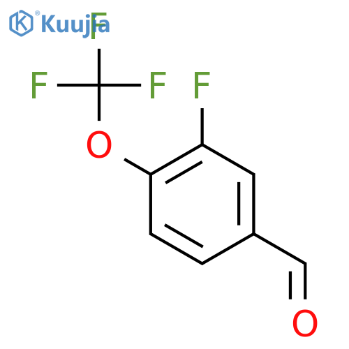 3-Fluoro-4-(trifluoromethoxy)benzaldehyde structure