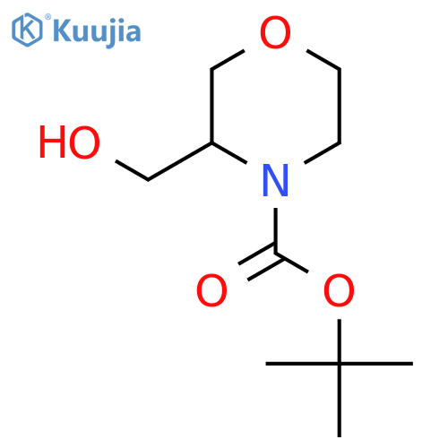 tert-butyl 3-(hydroxymethyl)morpholine-4-carboxylate structure