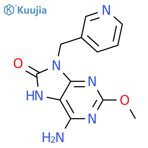 8H-PURIN-8-ONE, 6-AMINO-7,9-DIHYDRO-2-METHOXY-9-(3-PYRIDINYLMETHYL)- structure