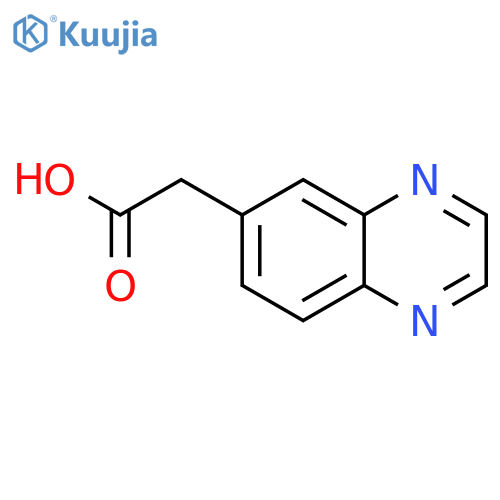 2-quinoxalin-6-ylacetic acid structure