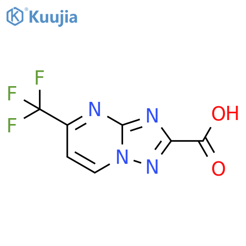 5-(trifluoromethyl)-[1,2,4]triazolo[1,5-a]pyrimidine-2-carboxylic acid structure