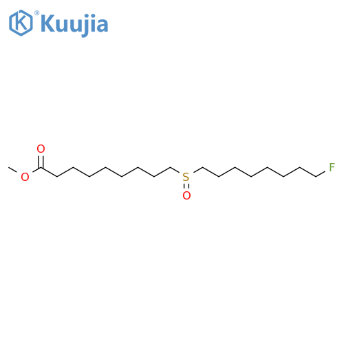 NONANOIC ACID, 9-[(8-FLUOROOCTYL)SULFINYL]-, METHYL ESTER structure